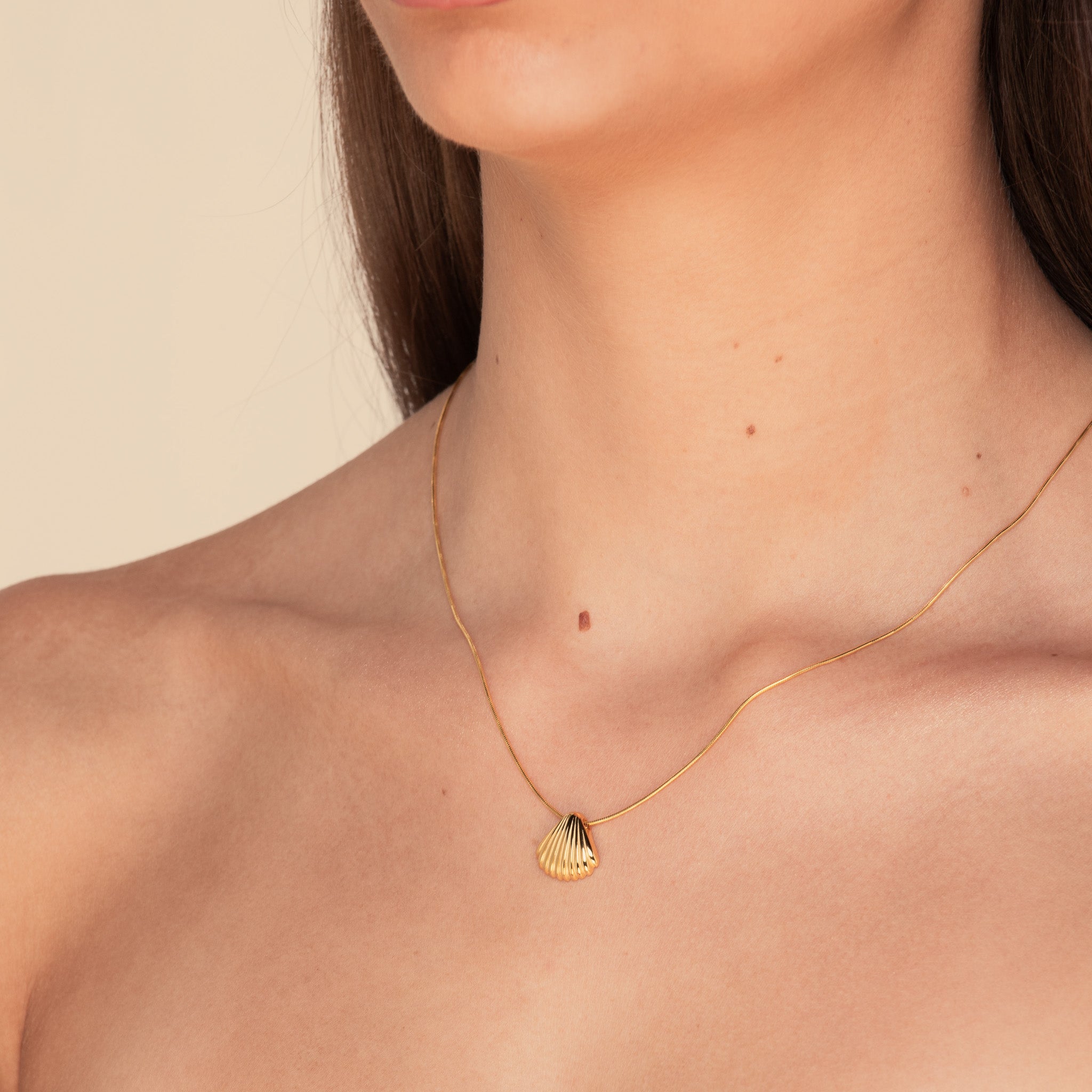 Shell Necklace Gold