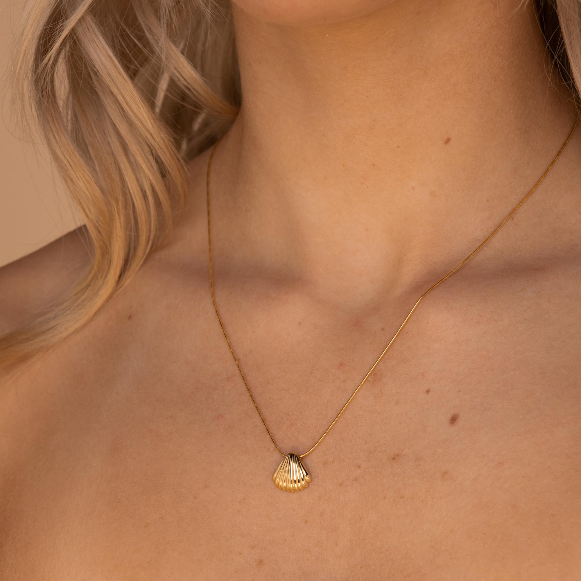 Shell Necklace Gold