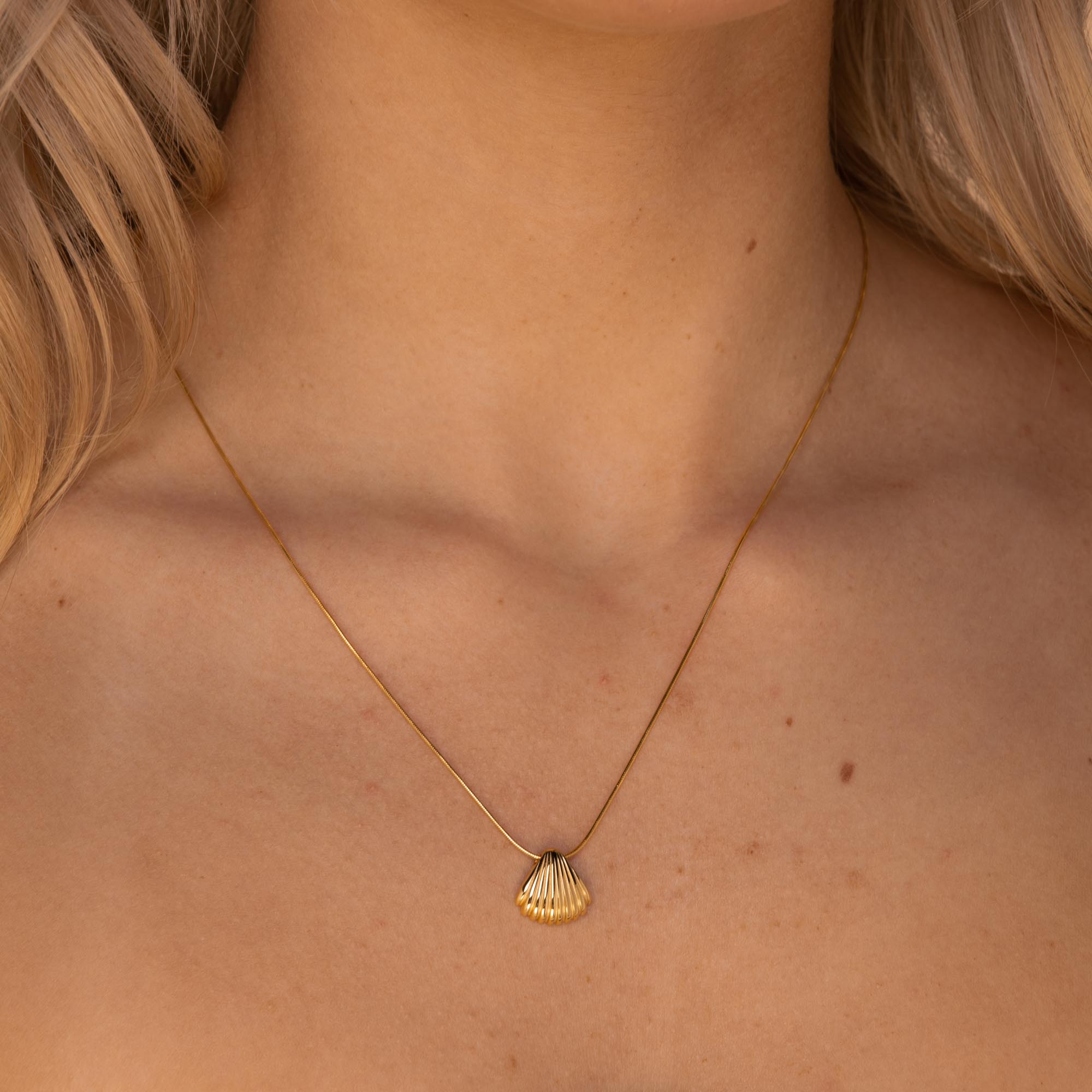 Shell Necklace Gold