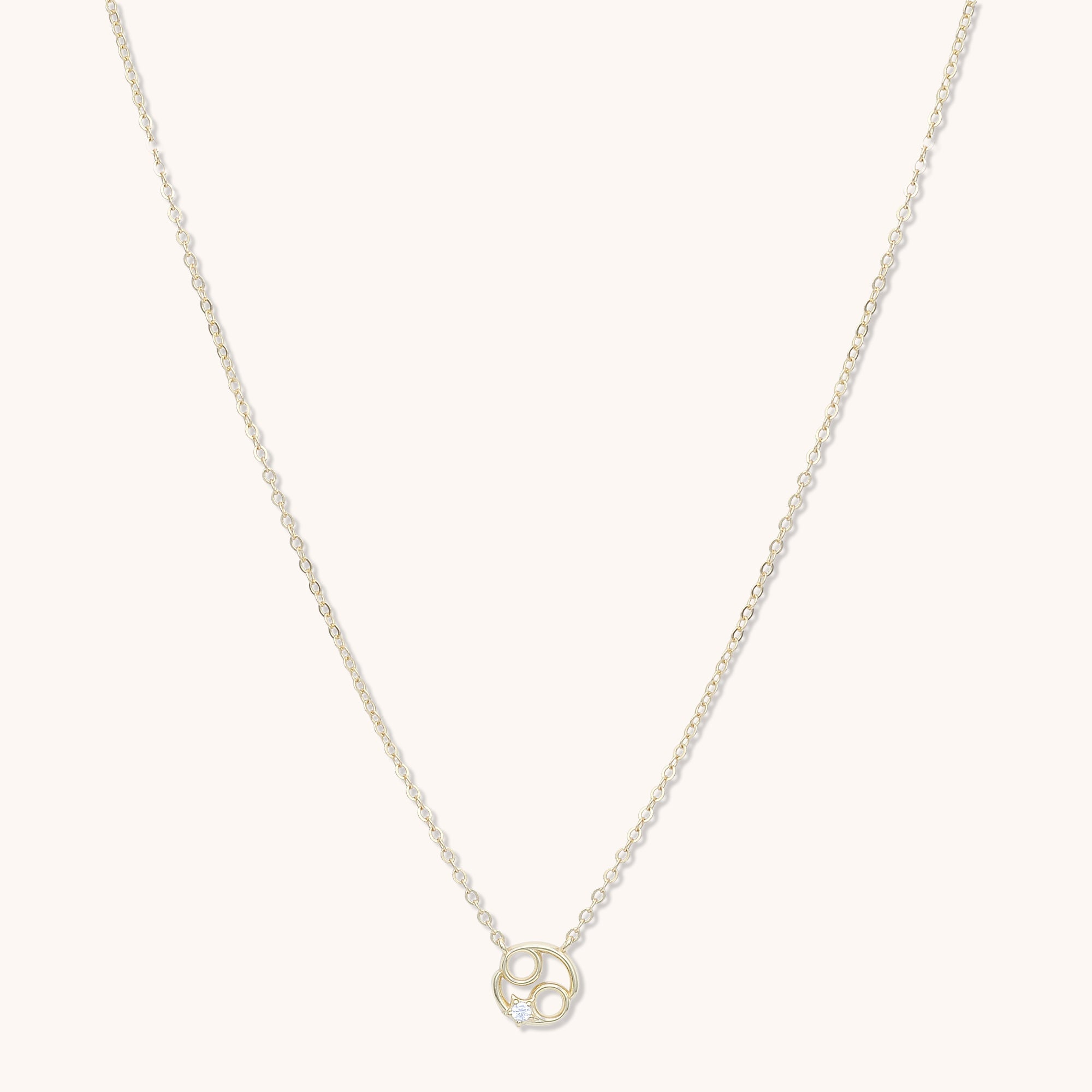 Cancer Star Sign Necklace Rose Gold