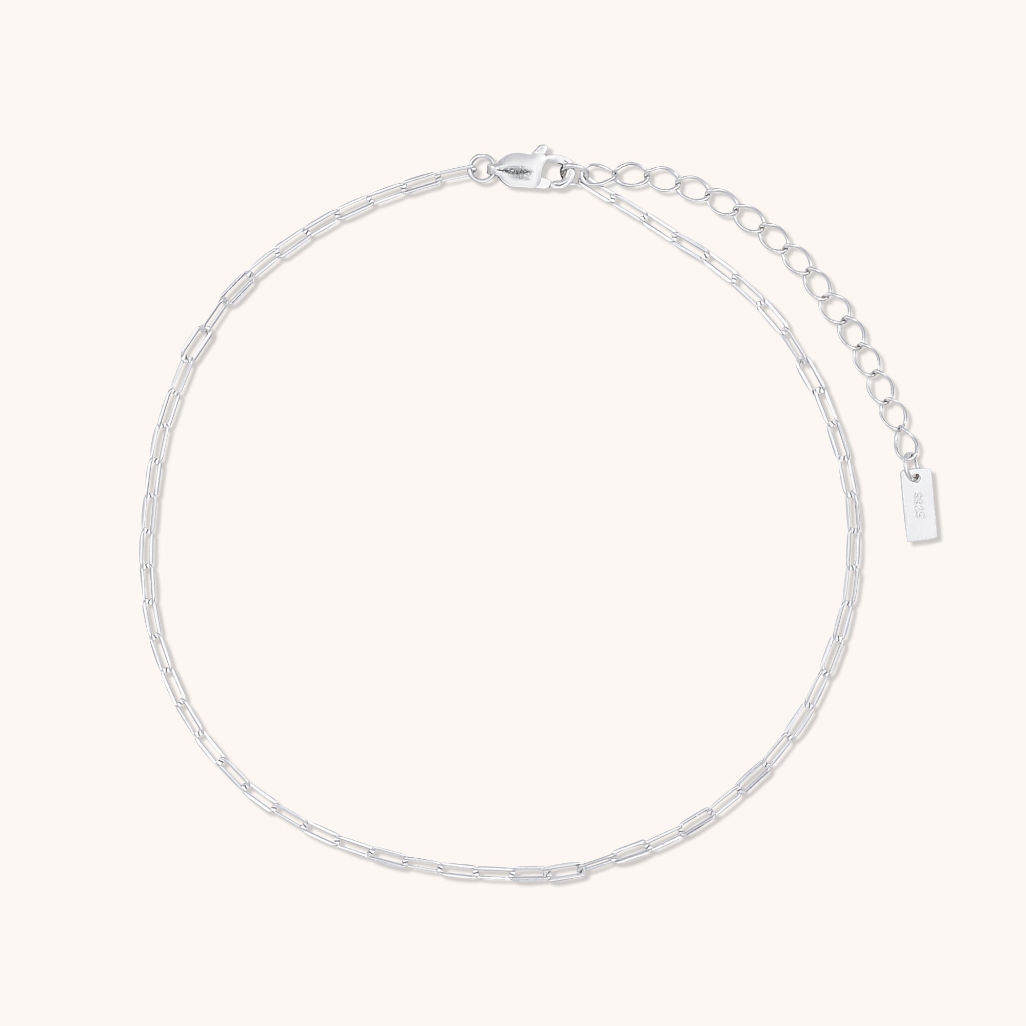 Link Anklet Silver