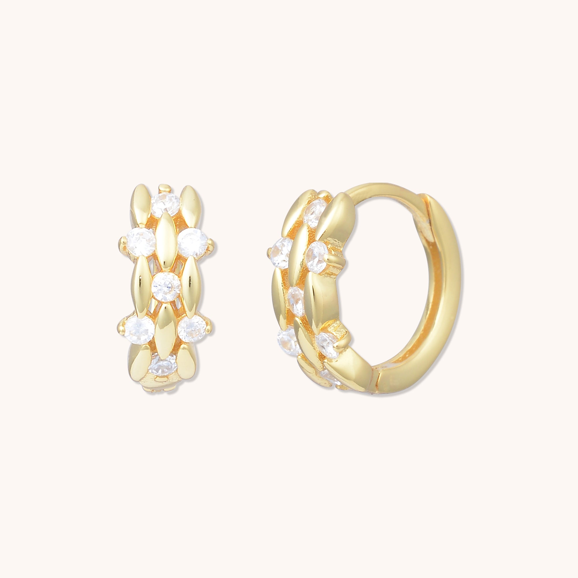 Ethereal Huggie Earrings Gold